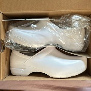 White clogs